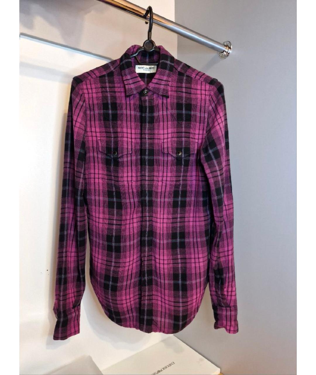 SAINT LAURENT Мульти вискозная рубашка, фото 5