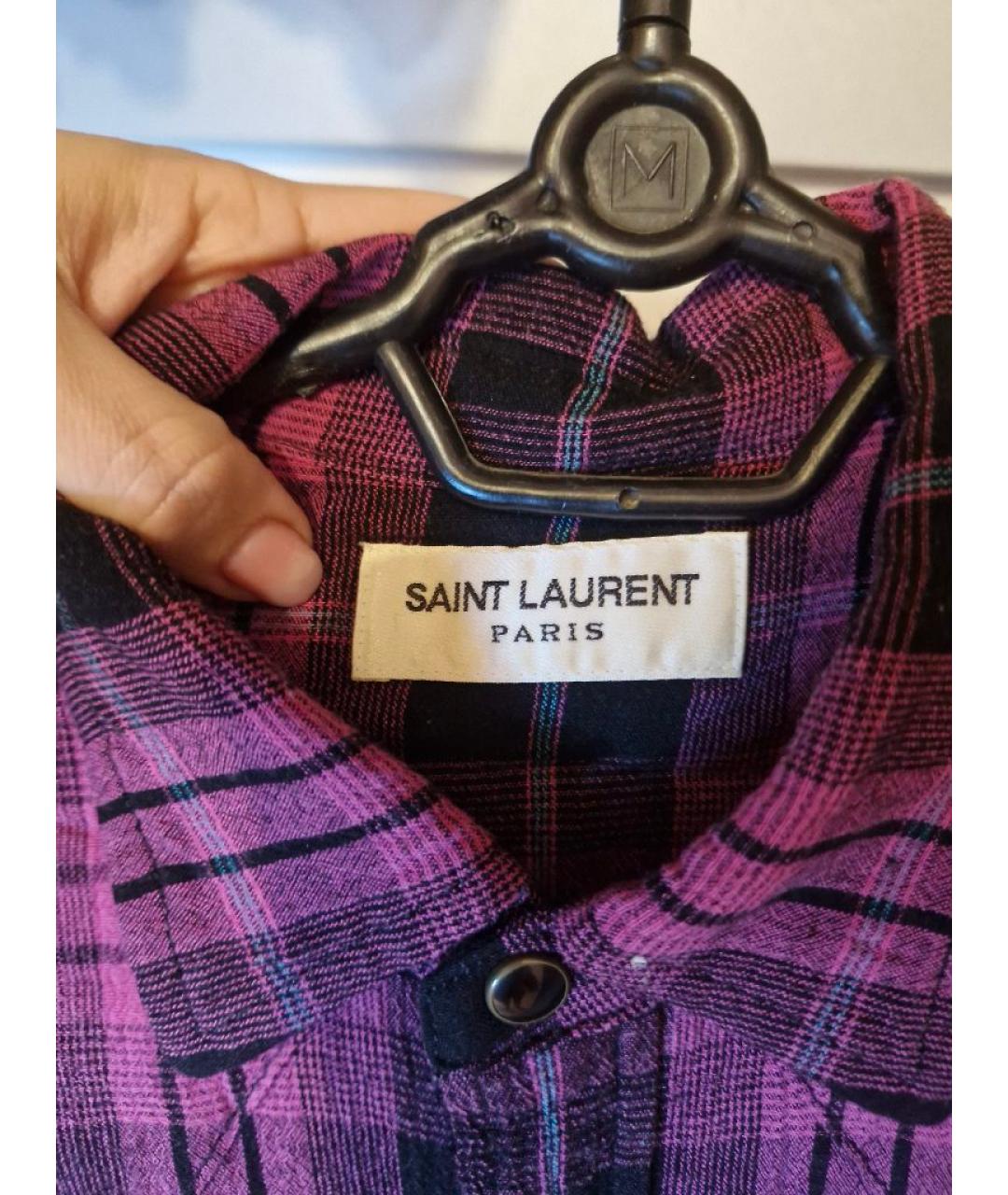 SAINT LAURENT Мульти вискозная рубашка, фото 2