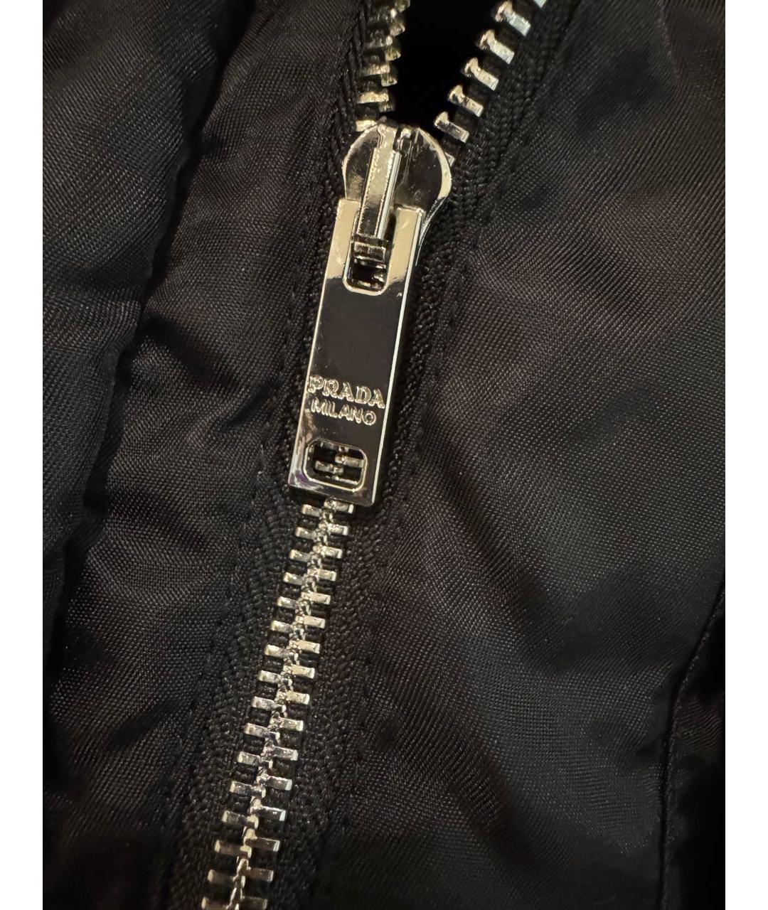 PRADA Черная полиамидовая куртка, фото 4