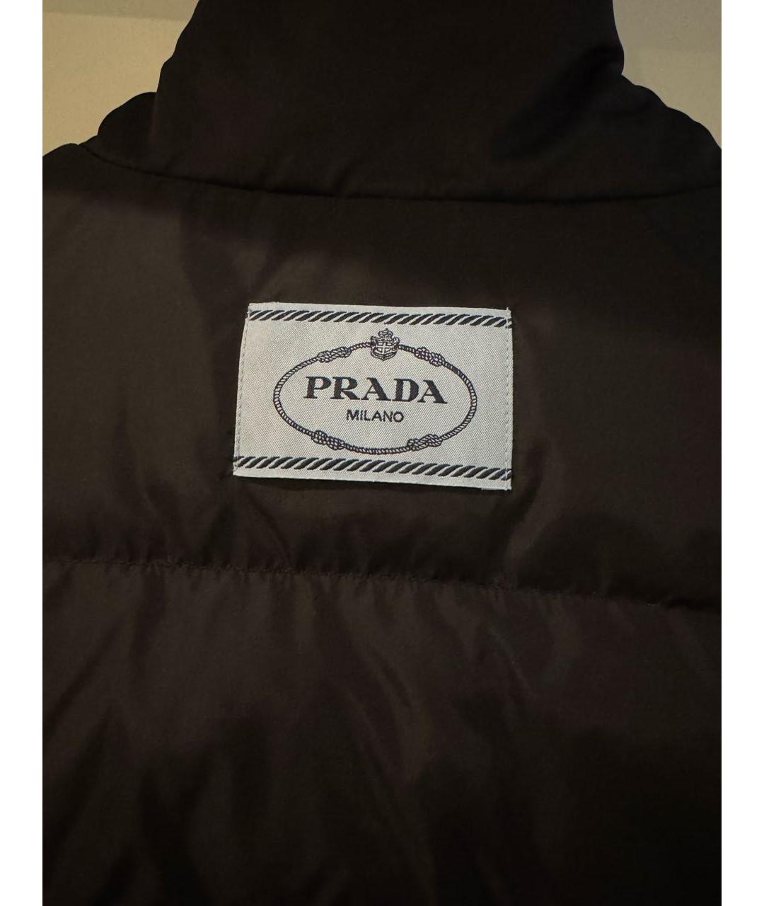 PRADA Черная полиамидовая куртка, фото 3