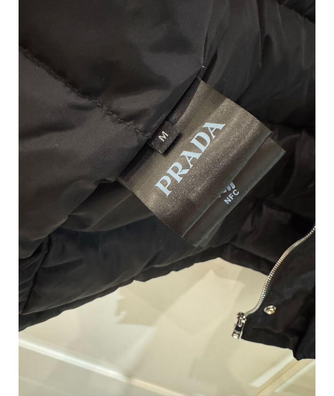 PRADA Черная полиамидовая куртка, фото 5