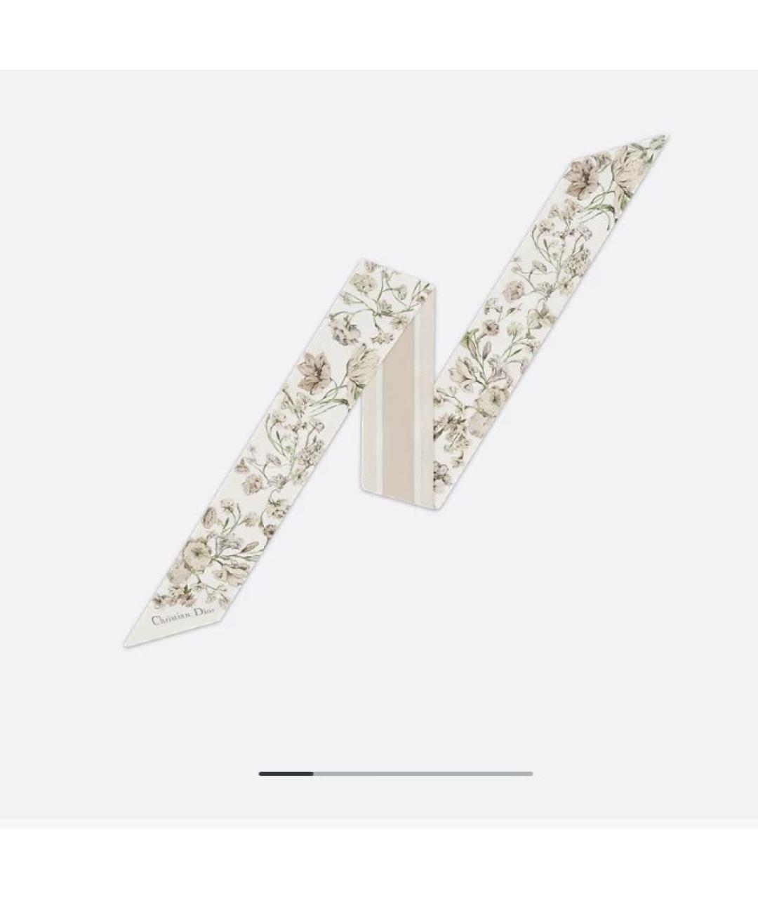 CHRISTIAN DIOR Мульти шелковый шарф, фото 6