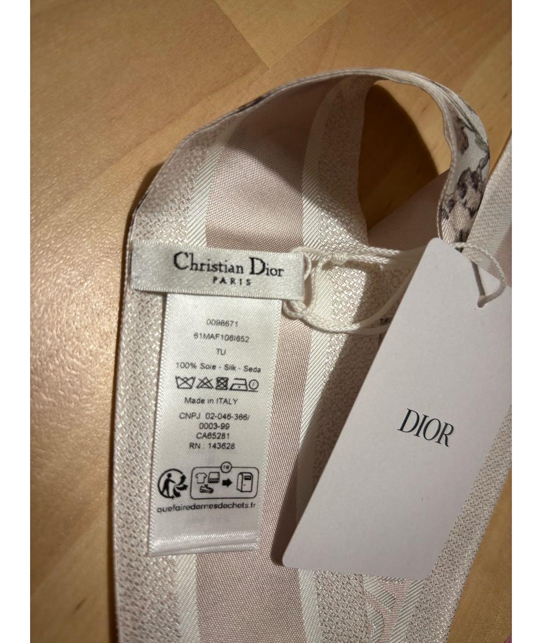 CHRISTIAN DIOR Мульти шелковый шарф, фото 3