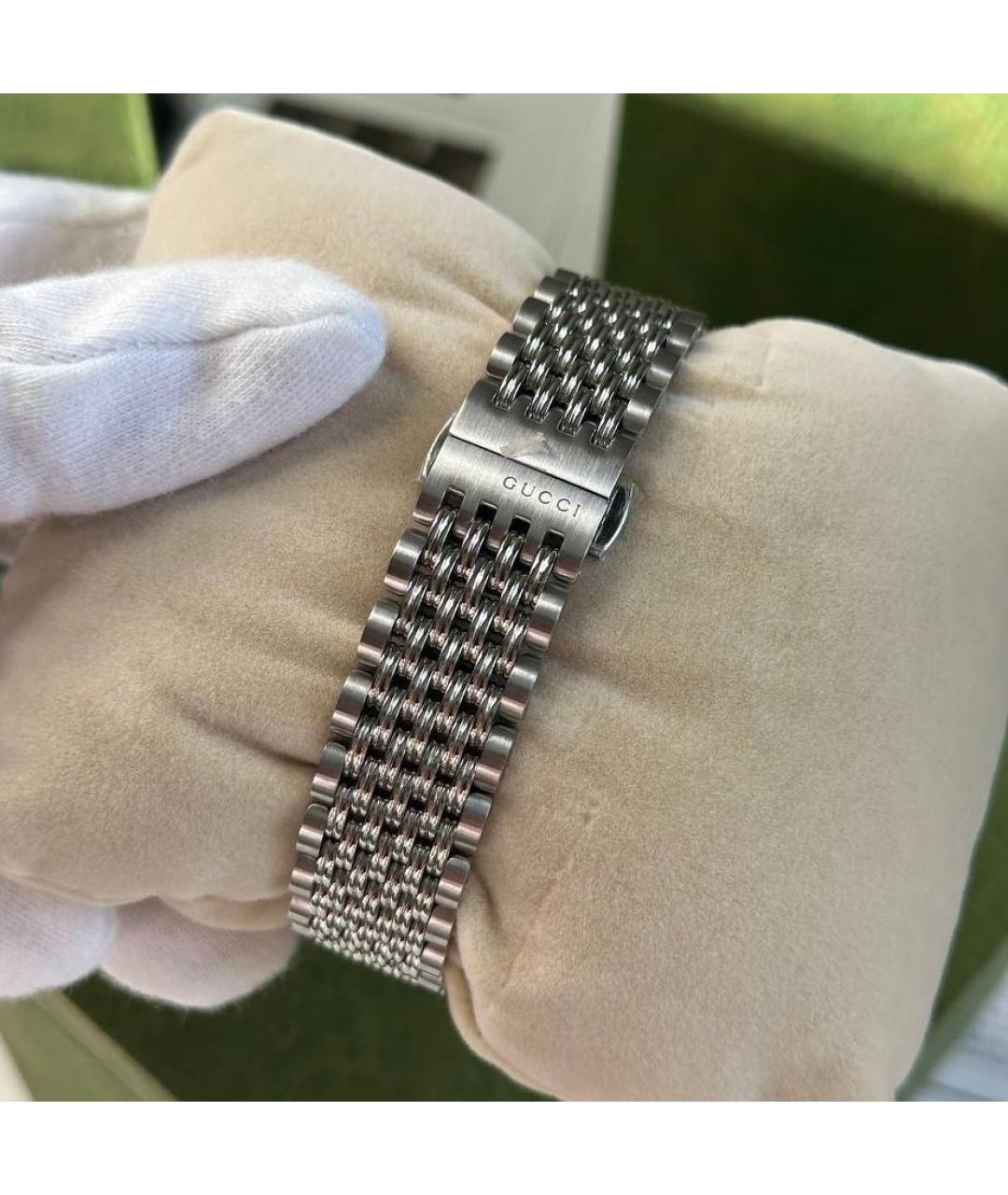 GUCCI Серебряные стальные часы, фото 3