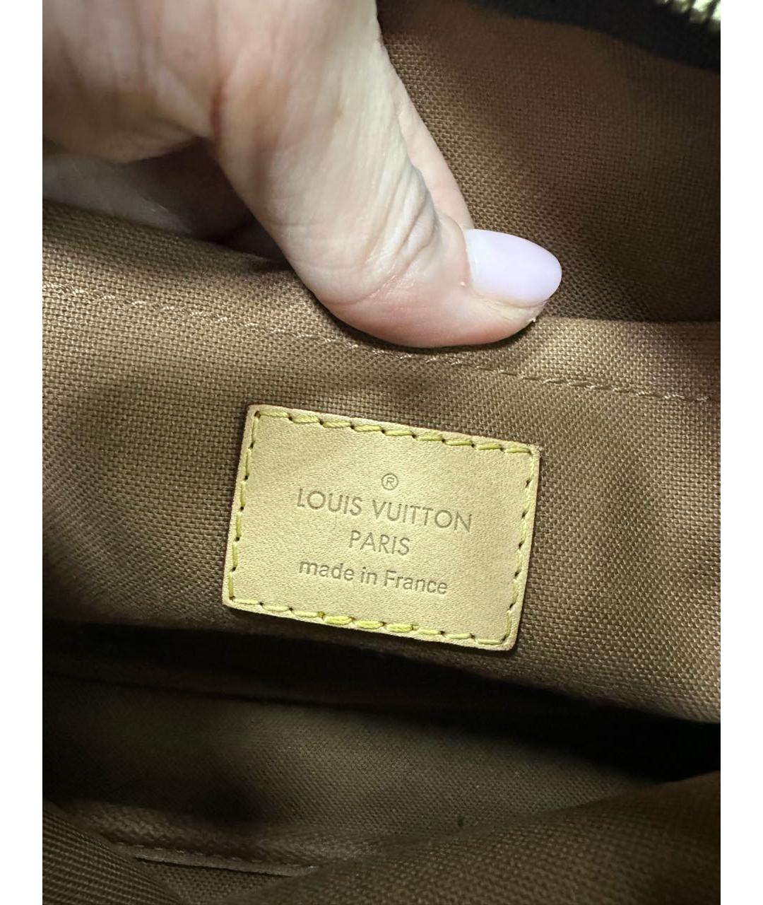 LOUIS VUITTON Коричневая сумка тоут, фото 7