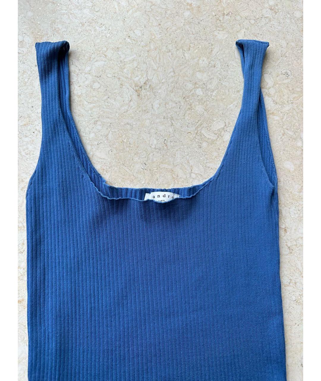 SANDRO Синяя майка, фото 2