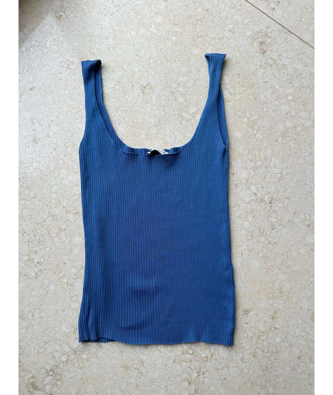 SANDRO Синяя майка, фото 5