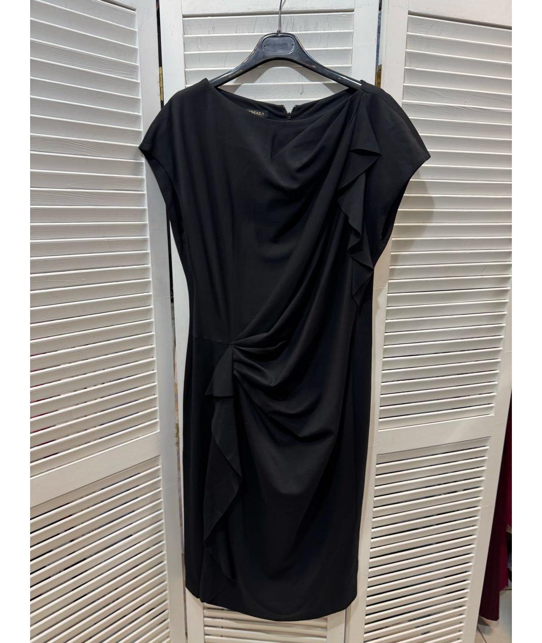 ESCADA Черное вискозное коктейльное платье, фото 3