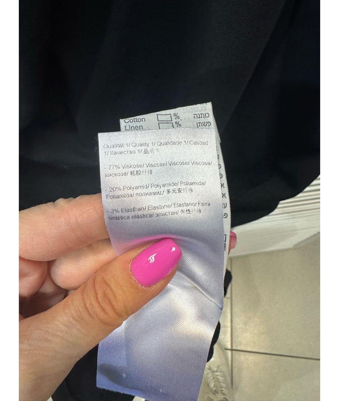 ESCADA Черное вискозное коктейльное платье, фото 8