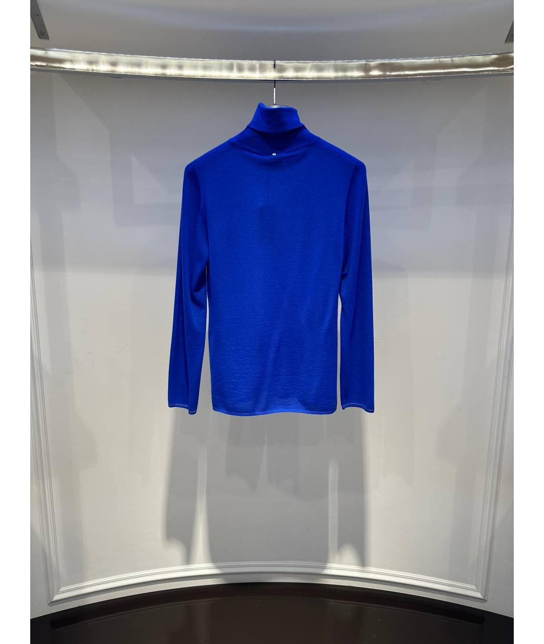 LORENA ANTONIAZZI Синяя кашемировая водолазка, фото 2