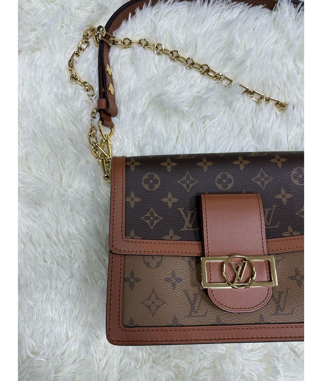 LOUIS VUITTON Коричневая кожаная сумка тоут, фото 2