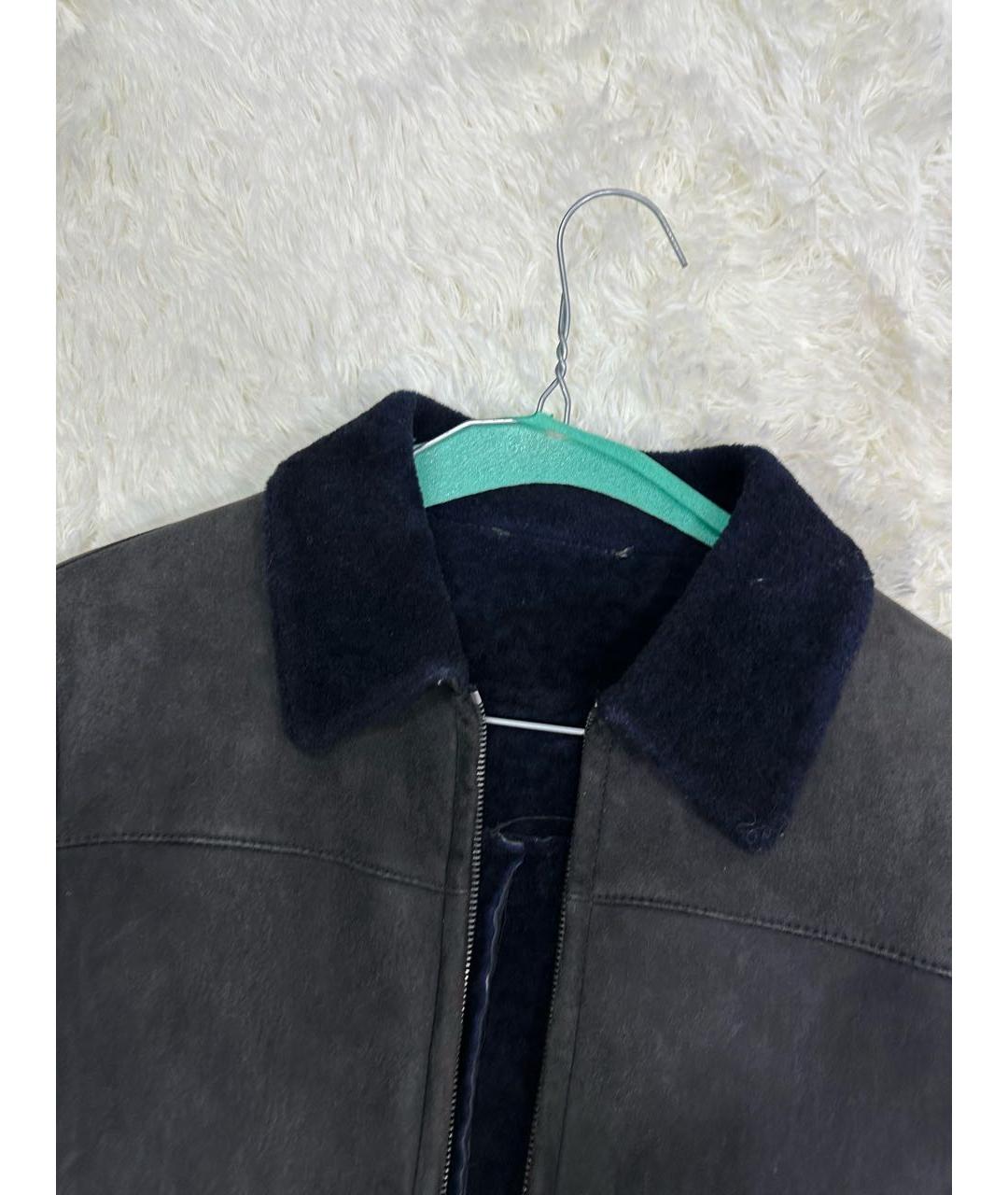 PRADA Антрацитовая замшевая куртка, фото 2