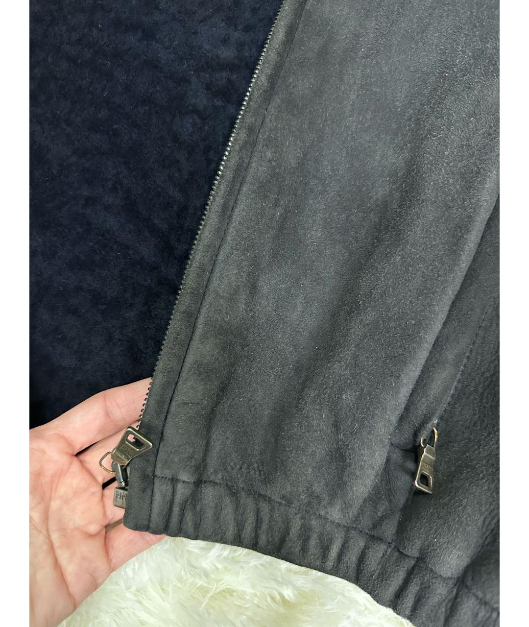 PRADA Антрацитовая замшевая куртка, фото 5