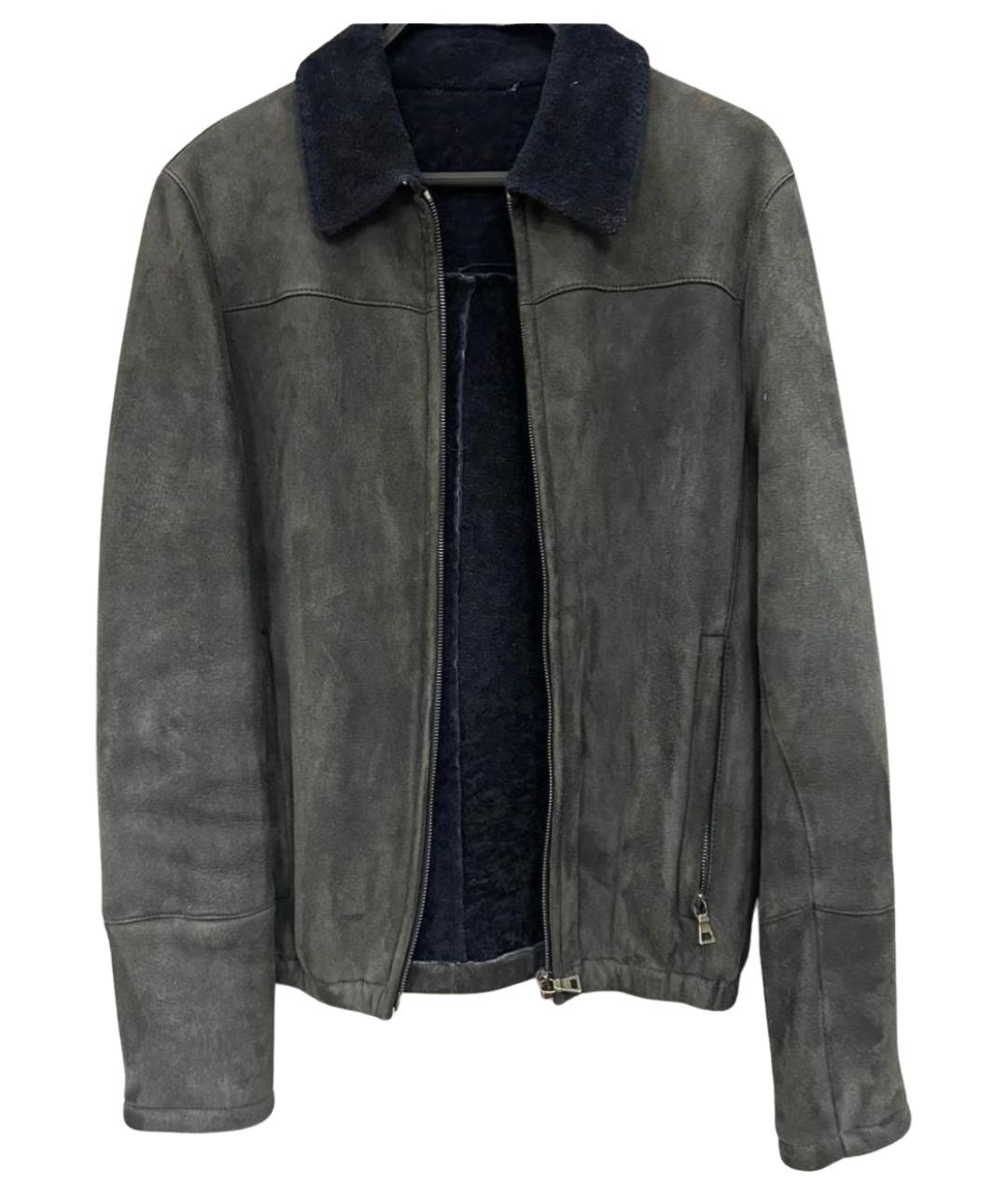 PRADA Антрацитовая замшевая куртка, фото 1