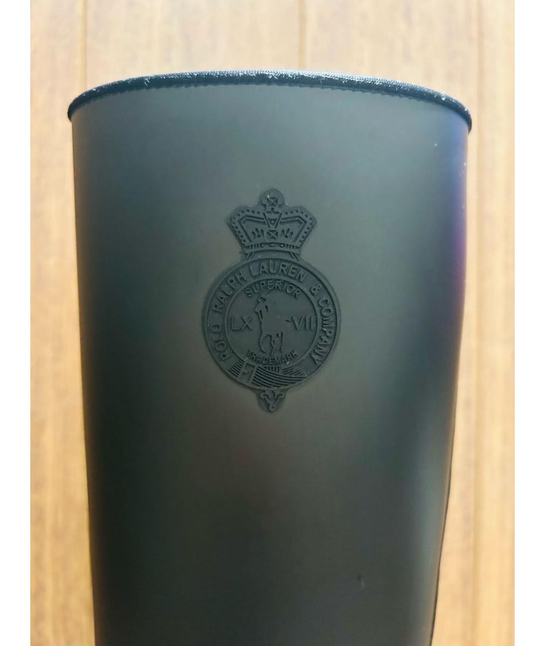 POLO RALPH LAUREN Черные резиновые сапоги, фото 8