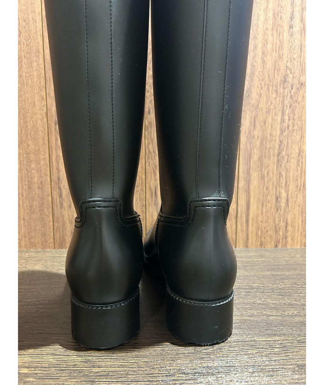 POLO RALPH LAUREN Черные резиновые сапоги, фото 4