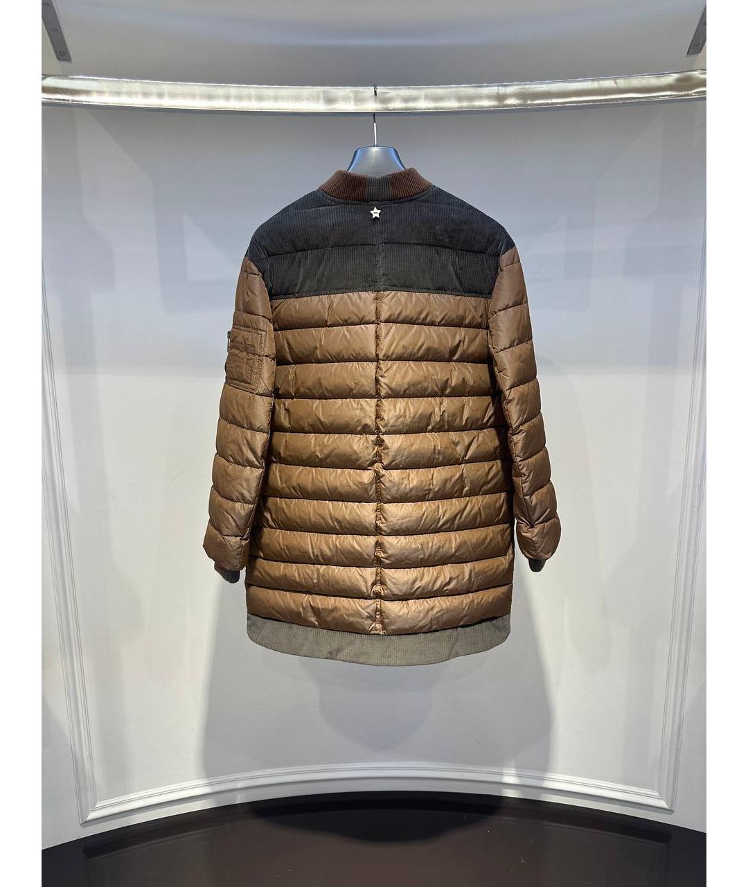 LORENA ANTONIAZZI Коричневая полиэстеровая куртка, фото 2