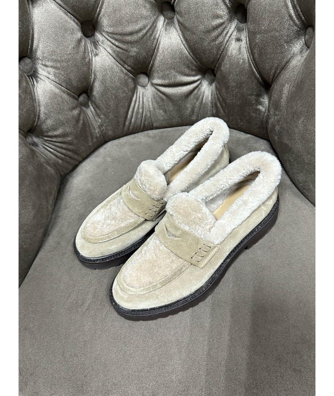 DOUCAL'S Бежевые замшевые ботинки, фото 5