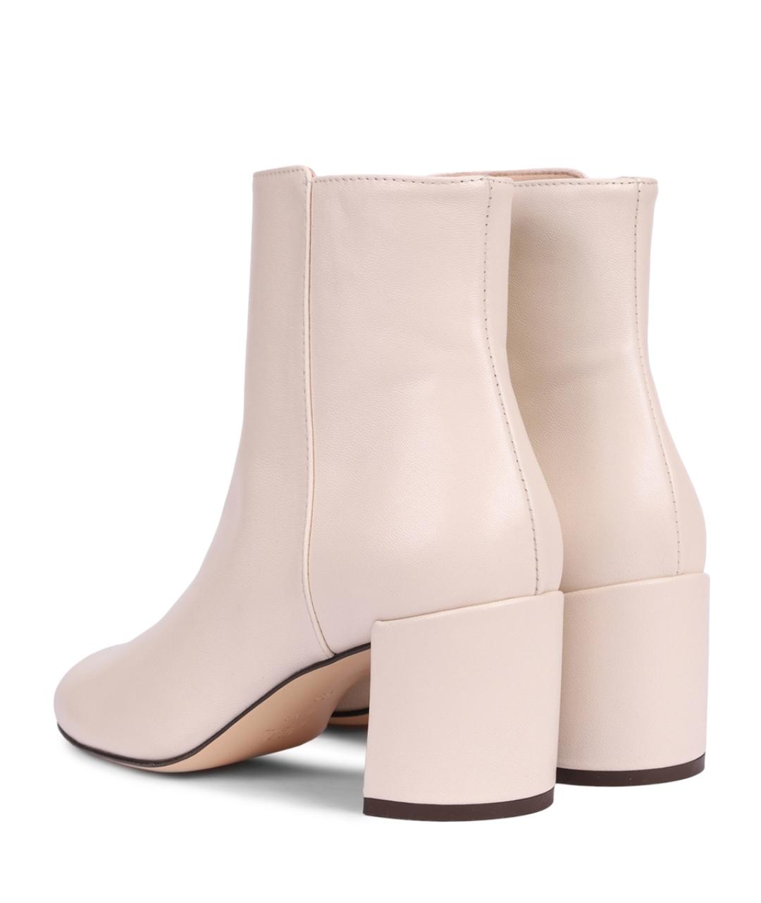 AGL Белые кожаные ботильоны, фото 4