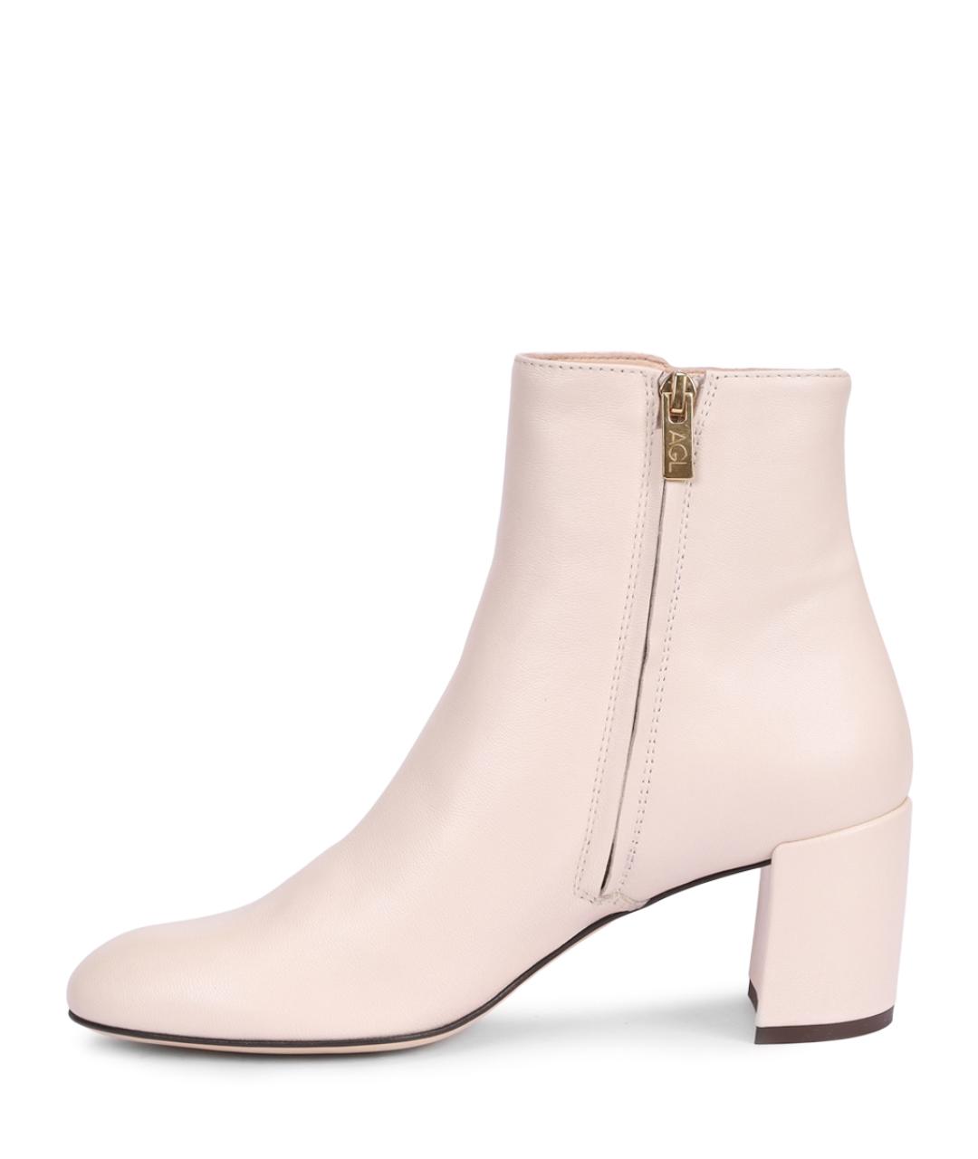 AGL Белые кожаные ботильоны, фото 3