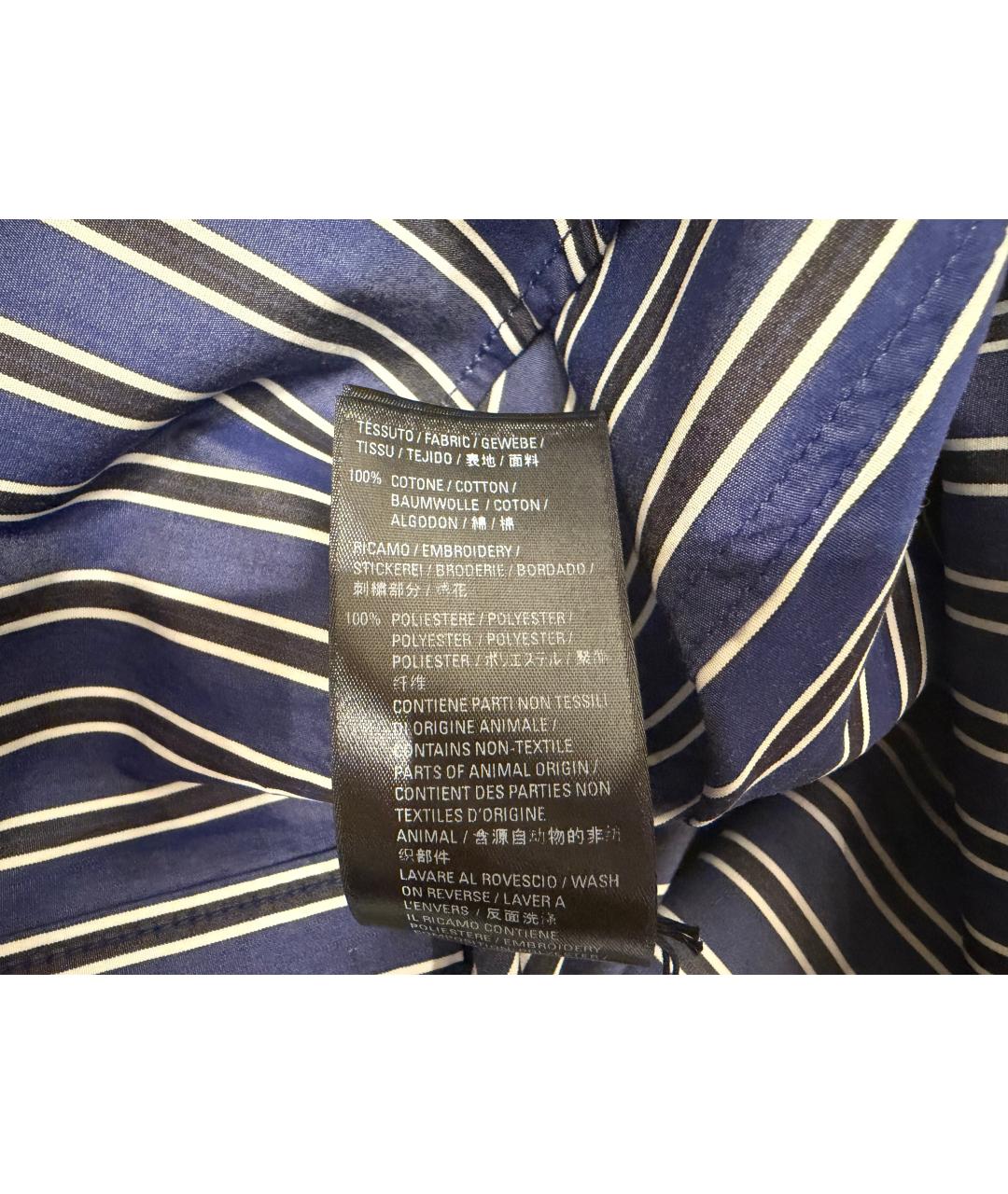 BALENCIAGA Синяя хлопковая рубашка, фото 6