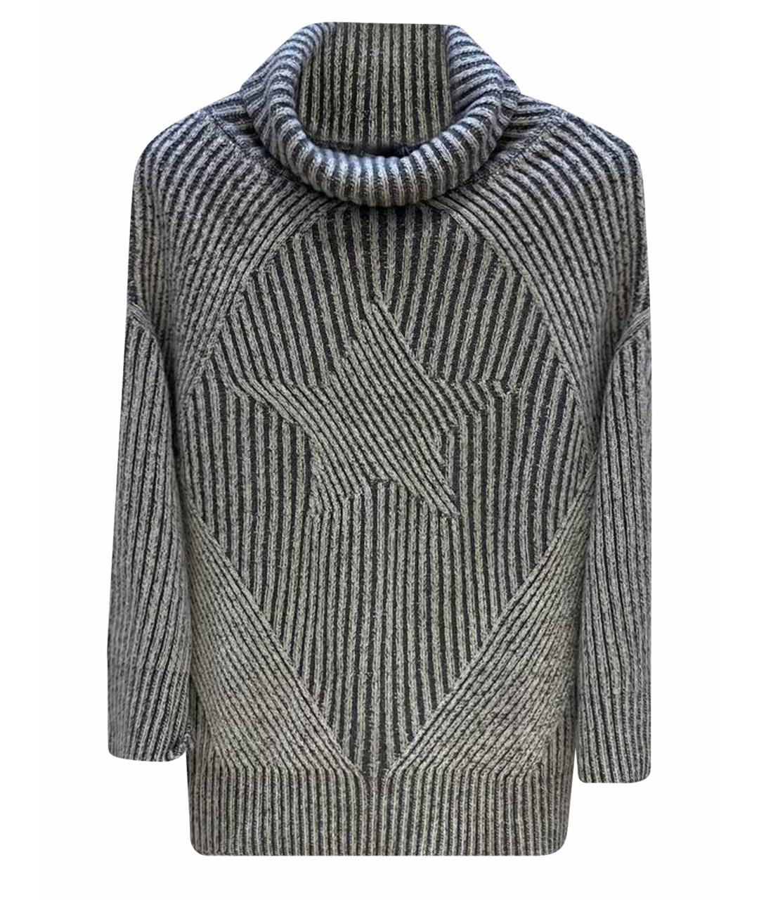 LORENA ANTONIAZZI Серый шерстяной джемпер / свитер, фото 1