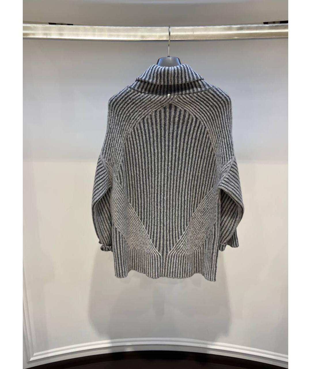 LORENA ANTONIAZZI Серый шерстяной джемпер / свитер, фото 2
