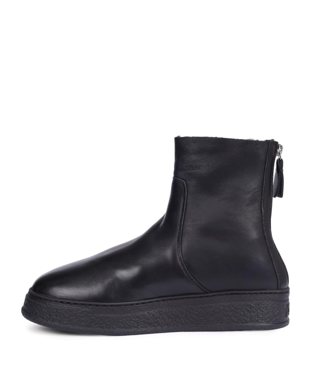 AGL Черные кожаные ботинки, фото 3