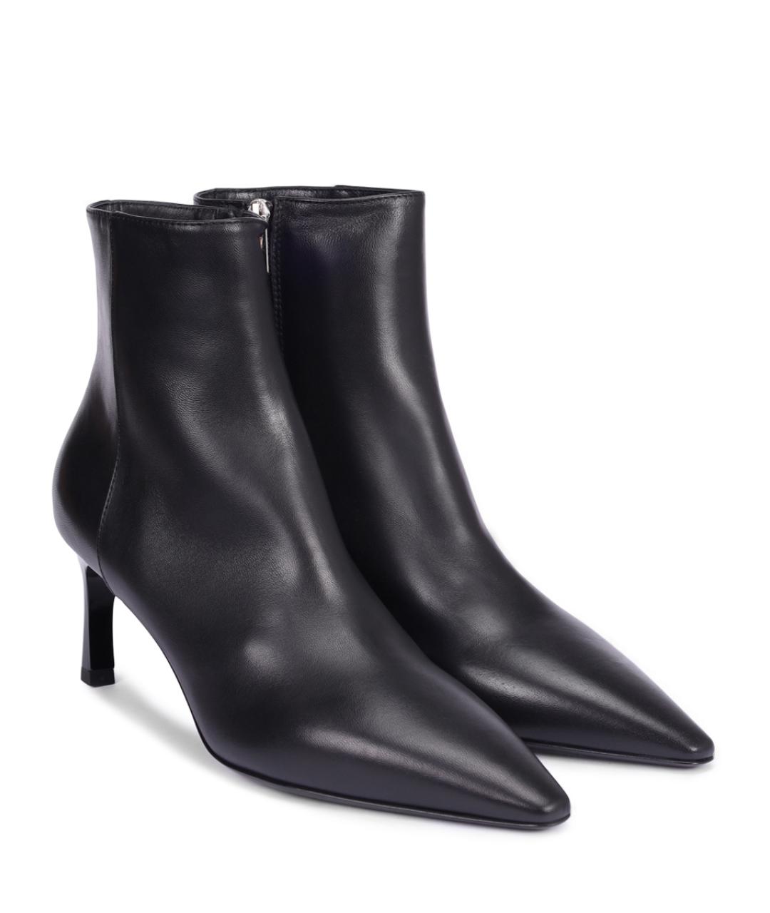 AGL Черные кожаные ботильоны, фото 2