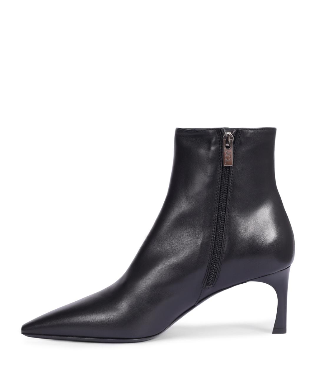 AGL Черные кожаные ботильоны, фото 3