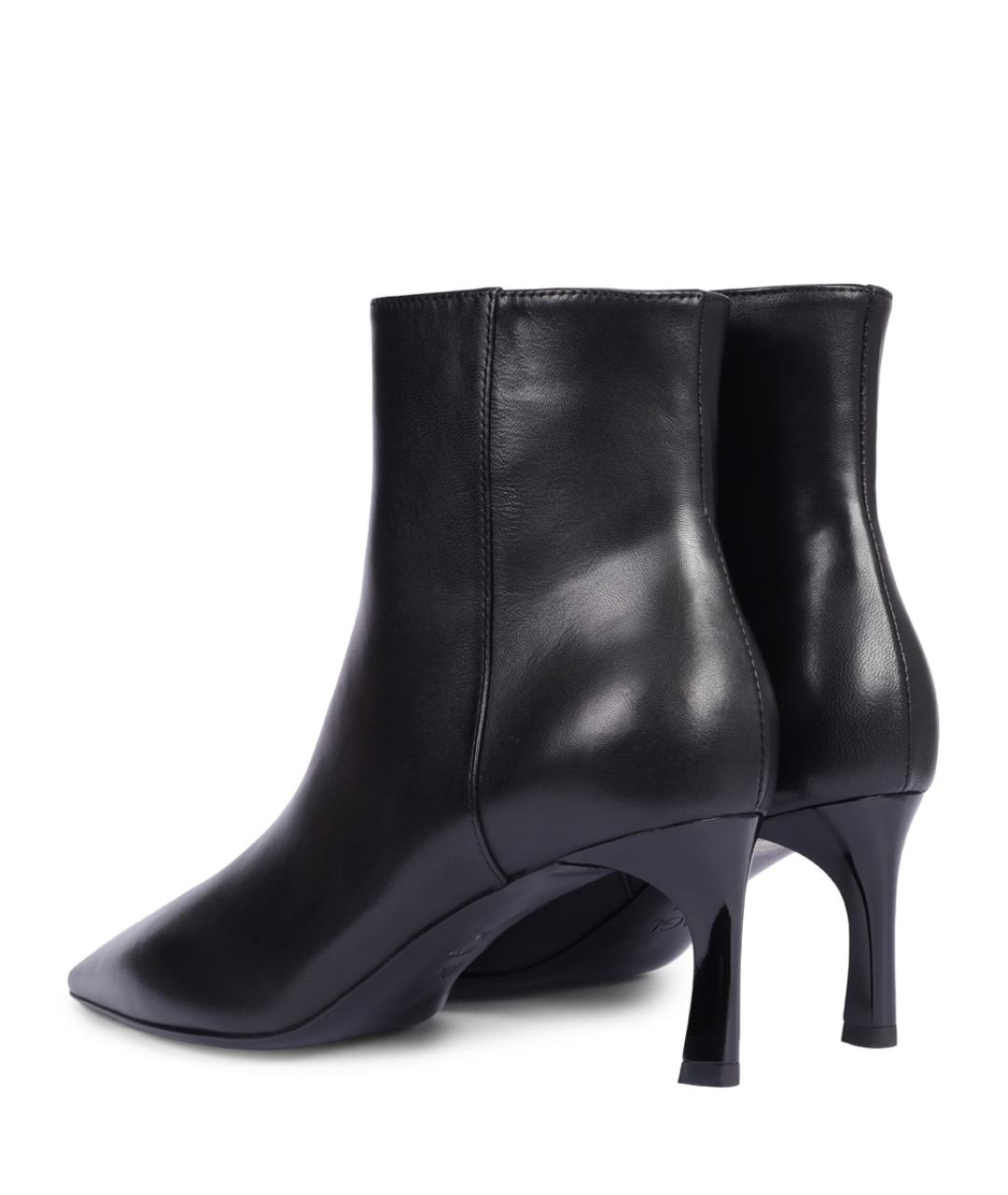 AGL Черные кожаные ботильоны, фото 4