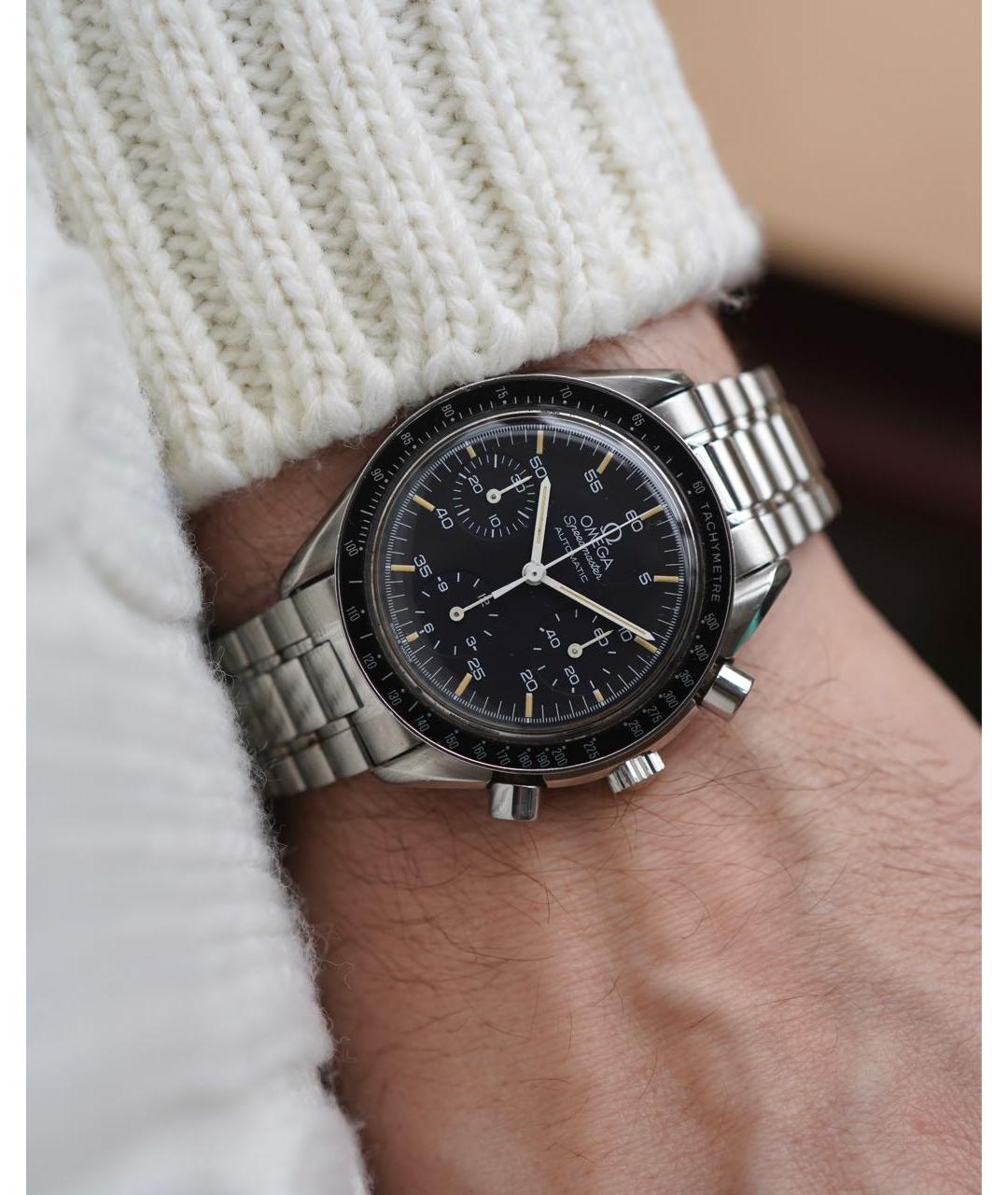 OMEGA Серебряные металлические часы, фото 6