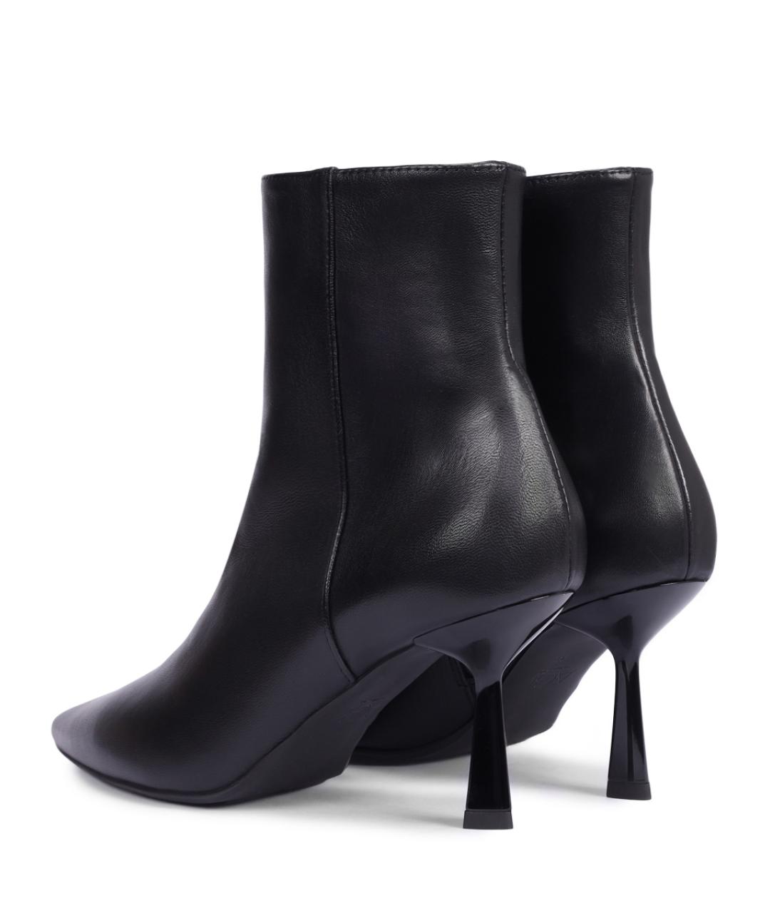 AGL Черные кожаные ботильоны, фото 4