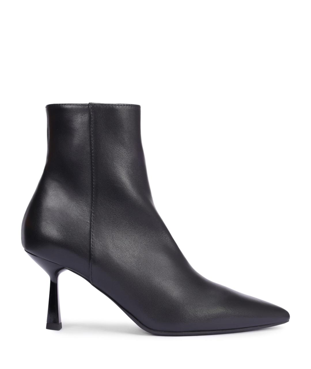 AGL Черные кожаные ботильоны, фото 1