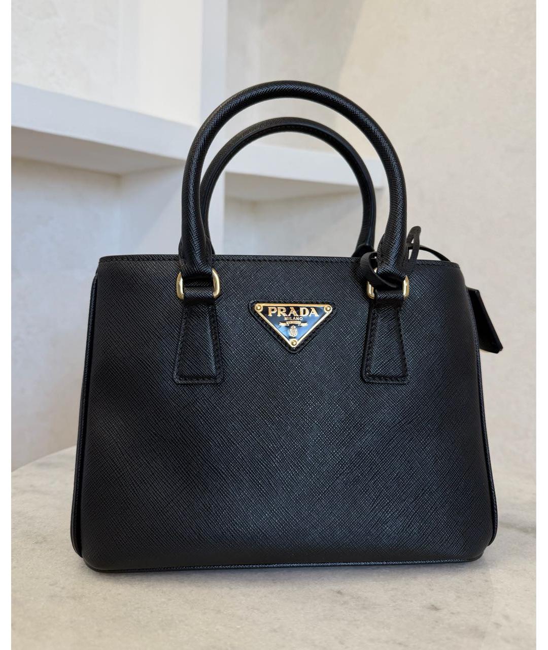 PRADA Черная кожаная сумка через плечо, фото 7