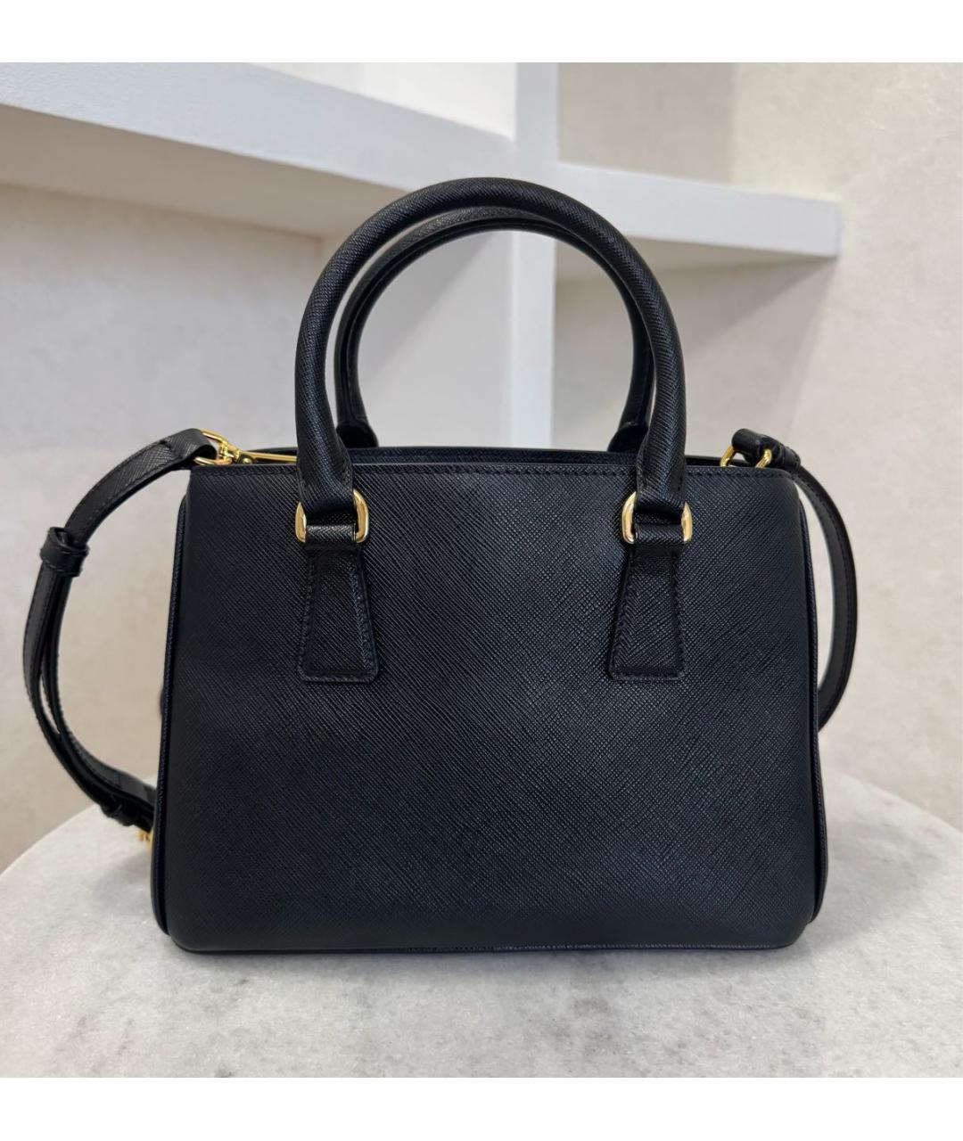 PRADA Черная кожаная сумка через плечо, фото 8