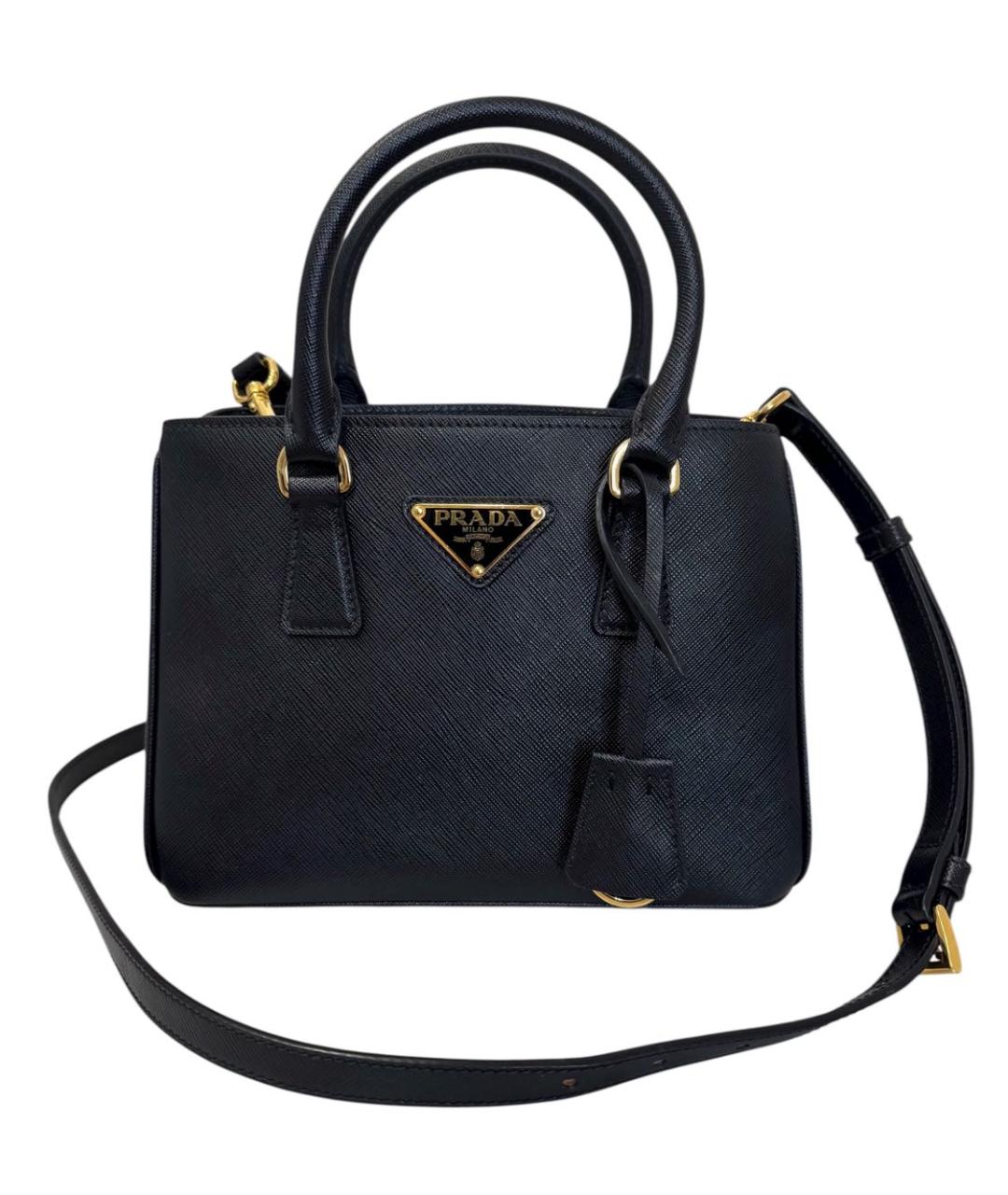 PRADA Черная кожаная сумка через плечо, фото 9