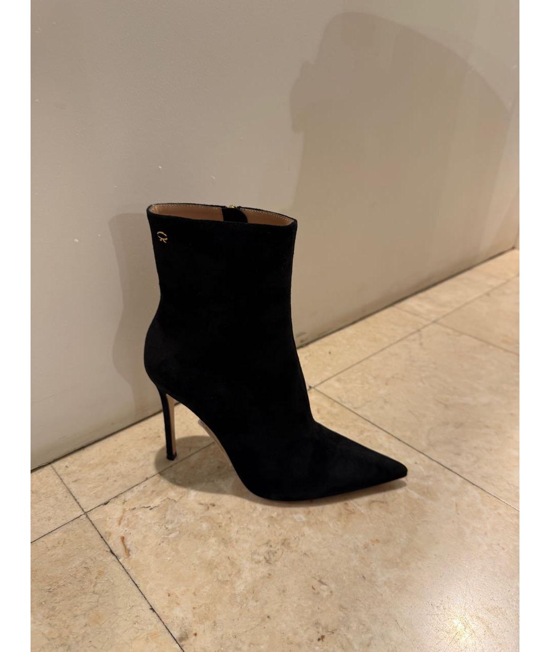 GIANVITO ROSSI Черные замшевые ботильоны, фото 8