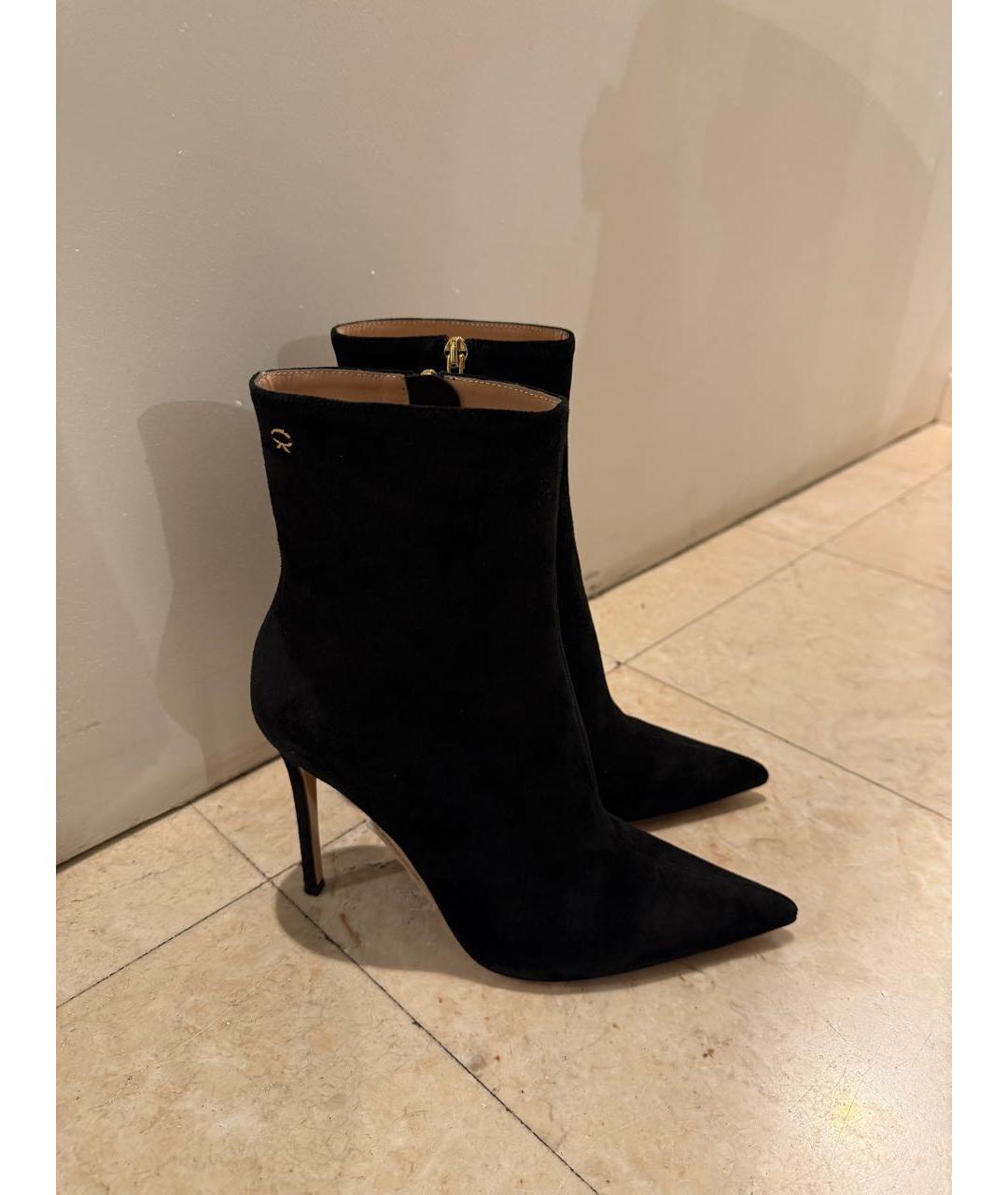 GIANVITO ROSSI Черные замшевые ботильоны, фото 2