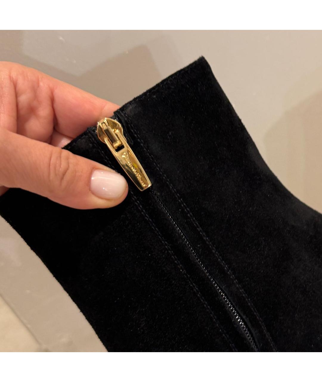 GIANVITO ROSSI Черные замшевые ботильоны, фото 7