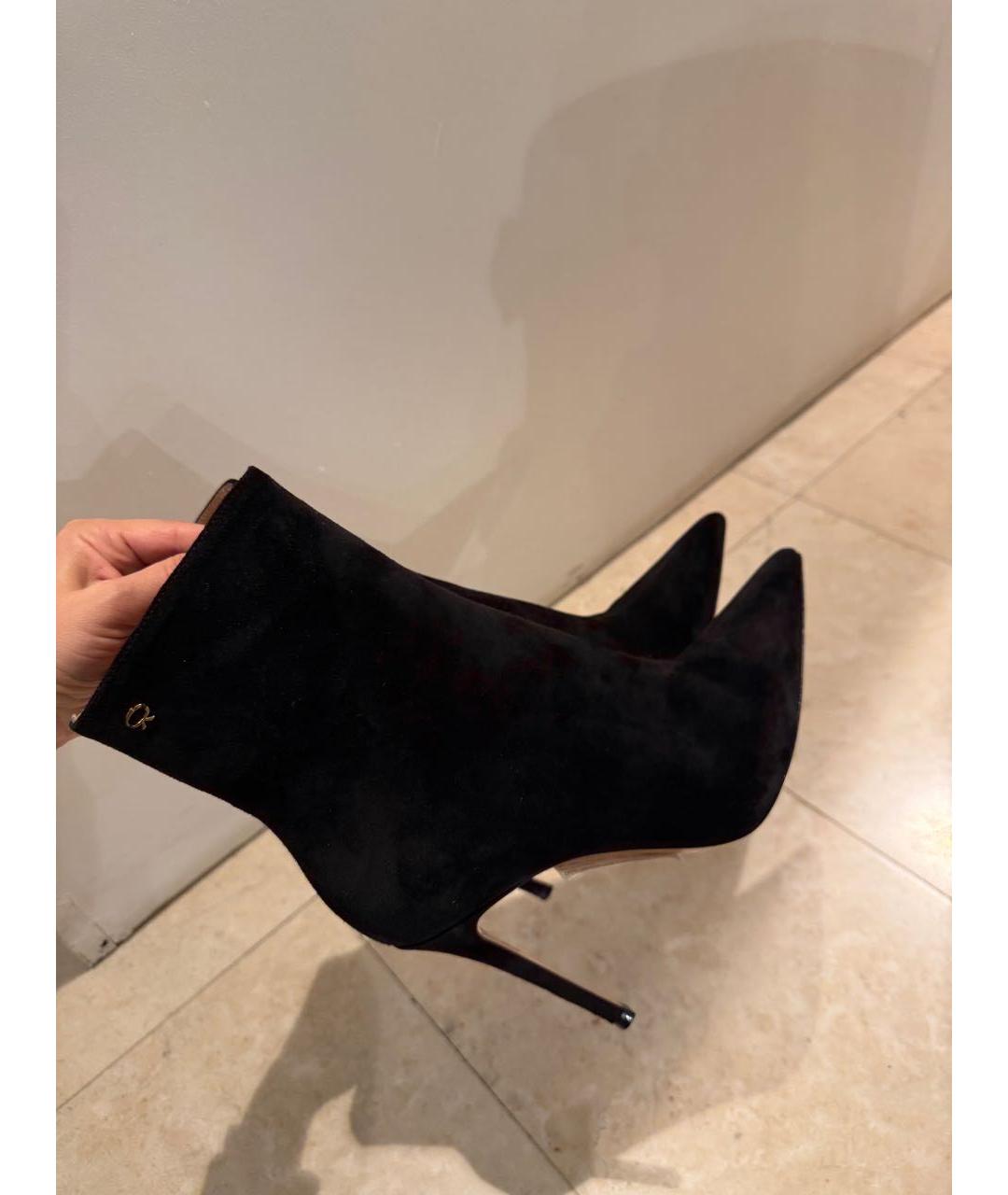 GIANVITO ROSSI Черные замшевые ботильоны, фото 6