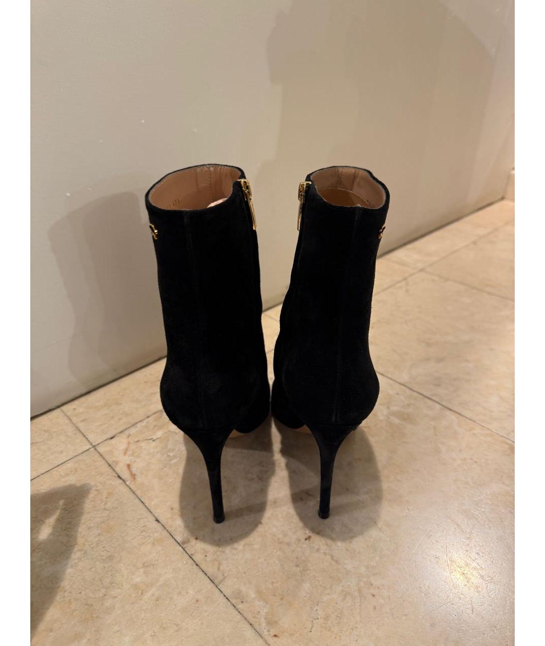 GIANVITO ROSSI Черные замшевые ботильоны, фото 3