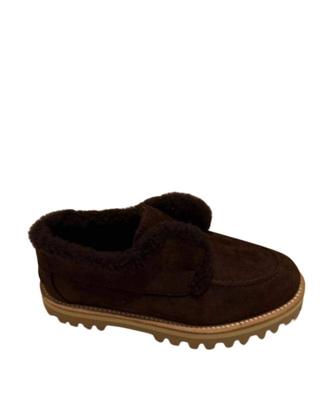 LE SILLA Коричневые замшевые лоферы, фото 1