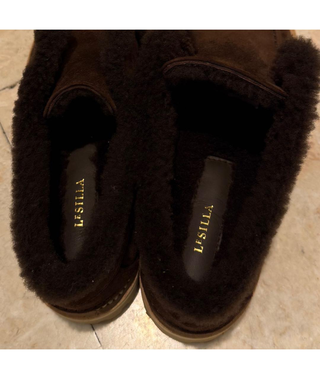 LE SILLA Коричневые замшевые лоферы, фото 5