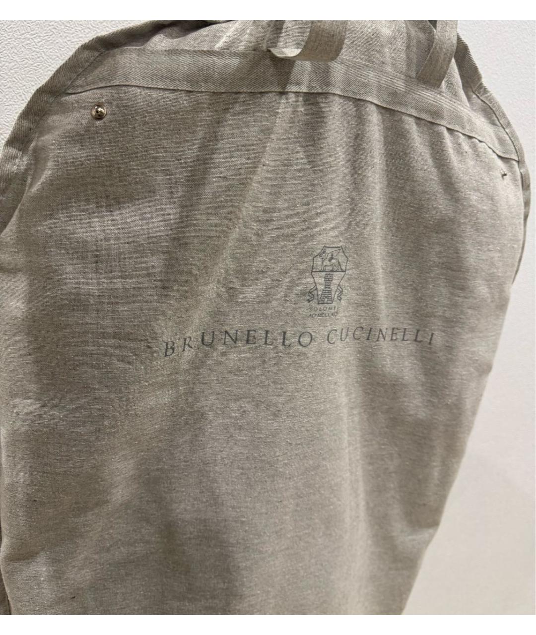 BRUNELLO CUCINELLI Антрацитовый шерстяной жакет/пиджак, фото 4