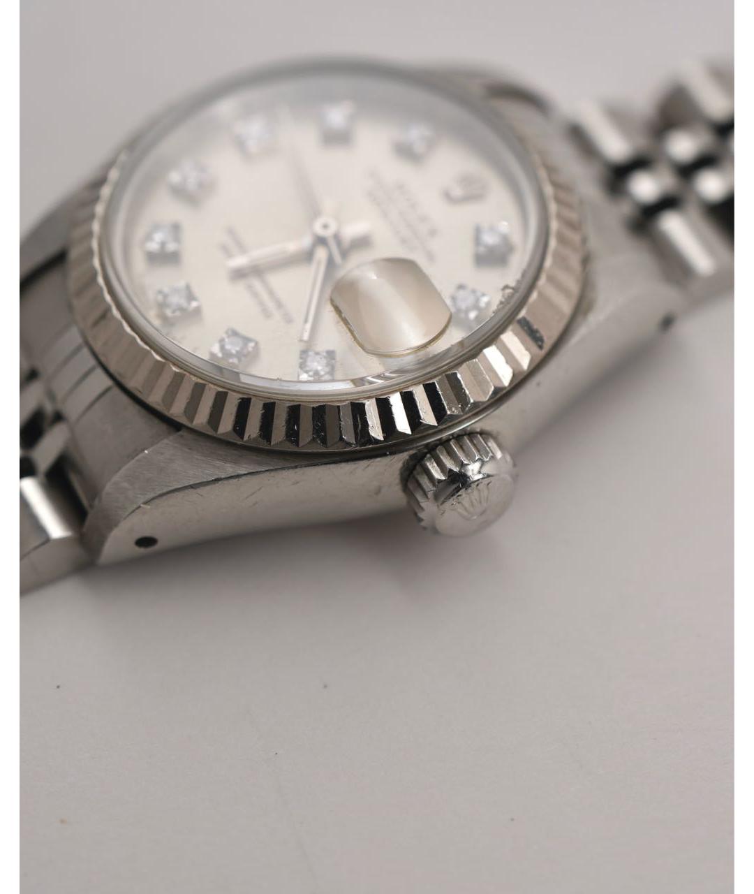 ROLEX Серебряные металлические часы, фото 5