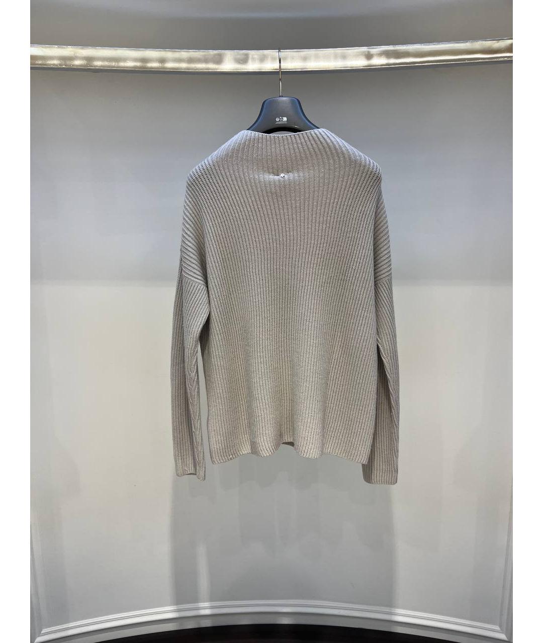 LORENA ANTONIAZZI Серый шерстяной джемпер / свитер, фото 2