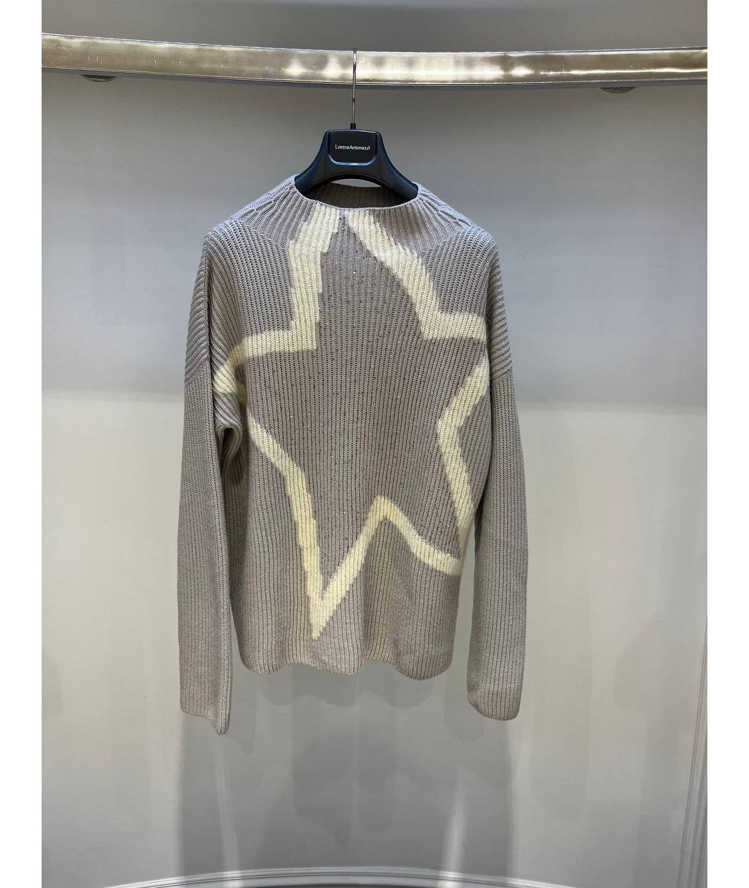 LORENA ANTONIAZZI Серый шерстяной джемпер / свитер, фото 3