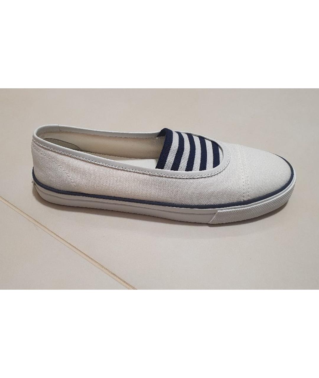 SAINT LAURENT Белые текстильные слипоны, фото 10