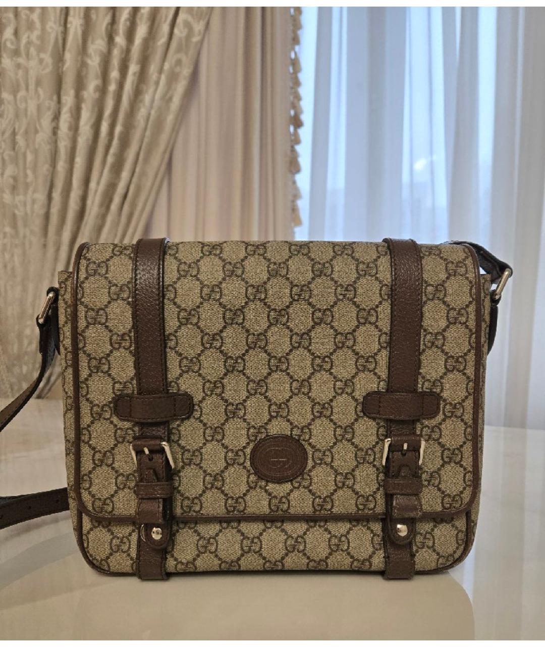 GUCCI Коричневая сумка через плечо, фото 10